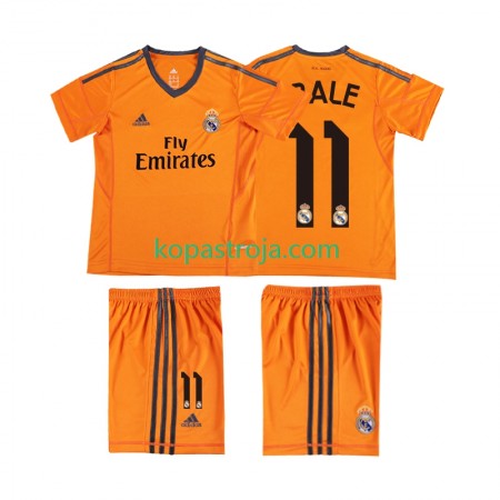 Billiga Fotbollströjor Real Madrid BALE 11 2013 2014 Retro Barn Tredje tröja Kortärmad
